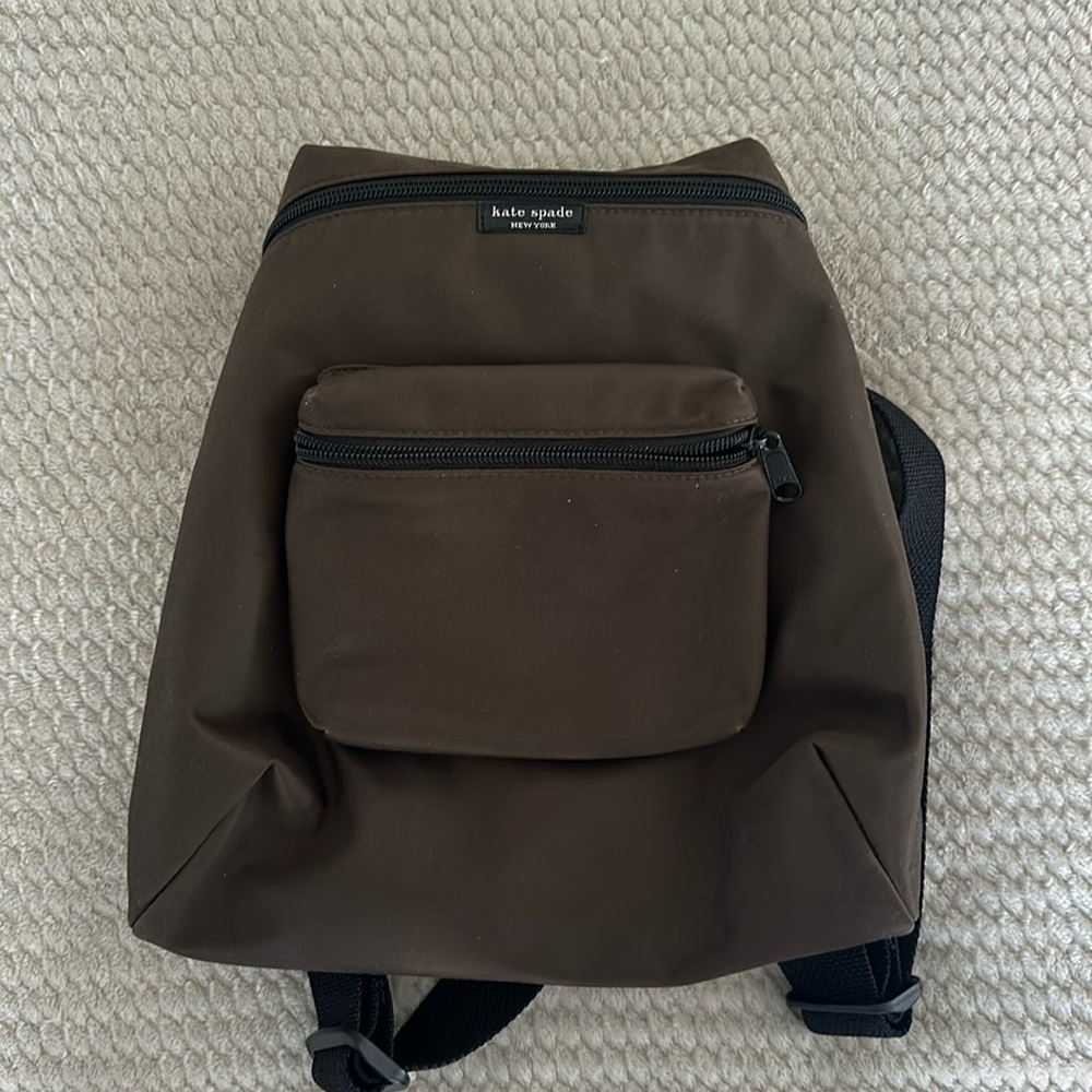 Like new brown Kate Spade mini backpack